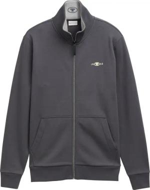 TOM TAILOR Sweatshirt Sweatjacke mit Stehkragen