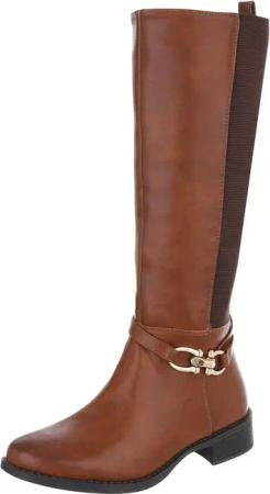 Ital-Design Klassische kniehohe Stiefel für Damen