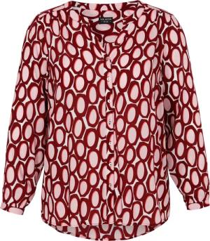 VIA APPIA Langarmbluse Bluse V-Ausschnitt 1/1