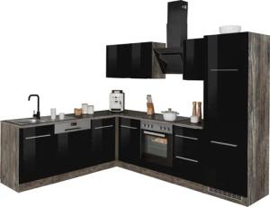 KOCHSTATION Winkelküche KS-Brindisi, Stellbreite 220/280 cm,