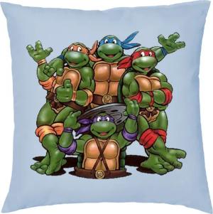 Blondie & Brownie Dekokissen Turtles Ninja