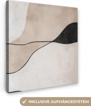OneMillionCanvasses® Leinwandbild Konturlinien - Abstrakte Landschaft,