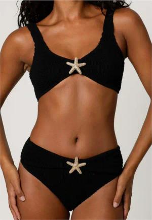 Moda Minx Bikini-Hose "Starfish Scrunch High Waist Bikini Bottom", (1 St., Panty), mit tollem Seestern-Element