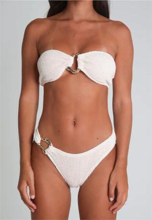 Moda Minx Bikini-Hose "SCRUNCH", (1 St., Panty), mit tollem Schmuckelement