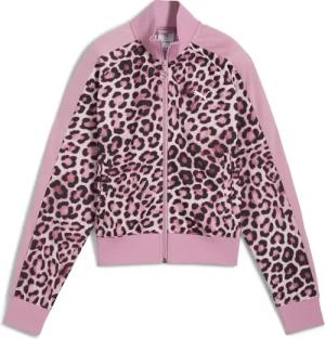 PUMA Trainingsjacke "T7 LEO LUXE Kurze Trainingsjacke mit Allover-Print Damen"