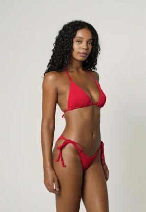 Moda Minx Bikini-Hose "Scrunch Tie Side Bikini Bottom", (1 St., Panty), mit strukturiertem Scrunch-Material