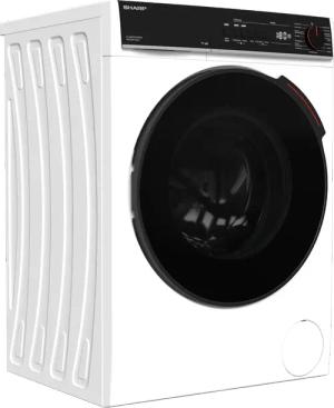 Sharp Waschmaschine Mid Class "ES-WNFB714CWDA-DE", 7 kg, 1400 U/min, 7kg / +WIFI / A-20% / black Doorring+knob/Steam/White