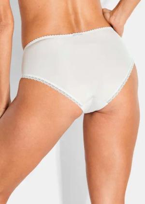 Taillenslip mit Spitzeneinsatz - champagner / rosé - Gr. 38 von Goldner Fashion
