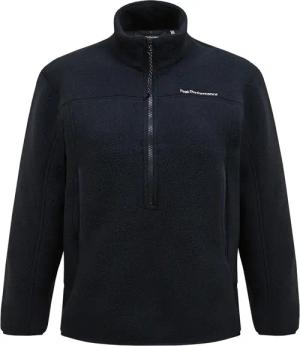 Peak Performance - Fleece Half Zip Pullover Damen schwarz