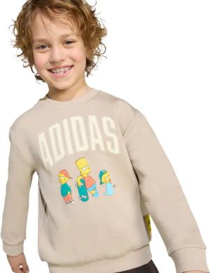 Adidas The Simpsons Jogger Unisex Trainingsanzüge - Beige - Größe 105 - 110 CM - Baumwoll-Jersey