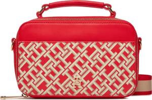 Tommy Hilfiger Handtasche Iconic Tommy Camera Bag Mono AW0AW16083 Rot