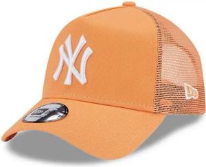 New Era Flex Cap Orangene New York Yankees League Essential Trucker Cap Orange