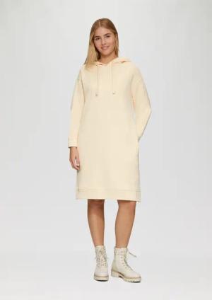 s.Oliver Minikleid Undyed Sweatkleid mit Eingrifftaschen