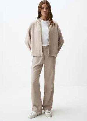Jimmy Key Strickhose Fleece-Strickhose Mit Hoher