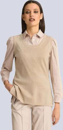 Alba Moda Pullunder Pullunder mit Seitennahtschlitz