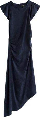 Next Midikleid Gerafftes Midikleid aus Jaqcuardsatin