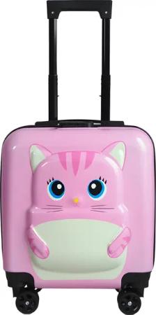 WS-Trend Kinderkoffer Katze 3D Kinder Trolley