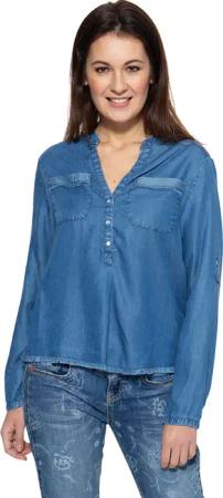 ATT Jeans Langarmbluse Selena mit offenen