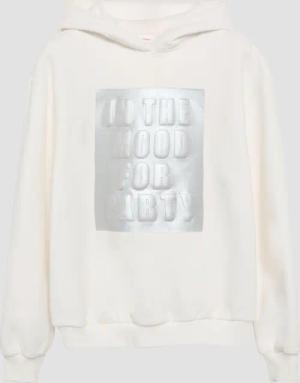s.Oliver Sweatshirt Wärmender Hoodie mit Metallic-Print