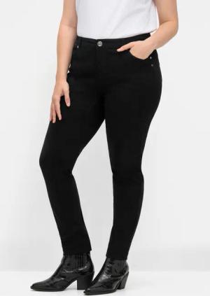 Sheego Jerseyhose Hose Innenbeinlänge ca. 79