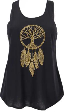 Guru-Shop T-Shirt Retro Art Tanktop mit