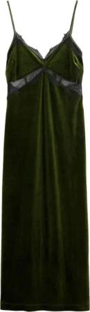 Next Samtkleid Rochelle Samt-Midikleid mit Spitze