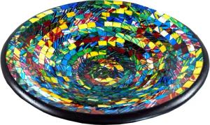 Guru-Shop Dekoschale Runde Mosaikschale, Untersetzer, Dekoschale,..