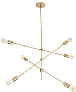 riess-ambiente Hängeleuchte VARIATION 128cm gold, ohne