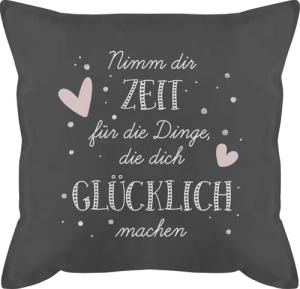 Shirtracer Dekokissen Nimm dir Zeit für