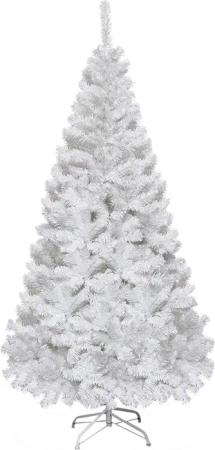 KOMFOTTEU Künstlicher Weihnachtsbaum weißer Christbaum, Tanne,
