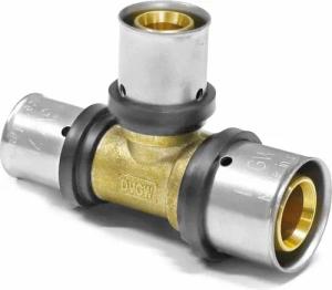 qpool24 Pressfitting, Pipetec Press-T-Stück zweiseitig reduziert