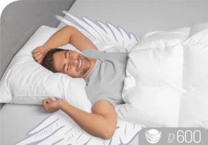 Schlafstil 3-Kammer-Kopfkissen "D600", (1 St.), hergestellt in Deutschland, allergikerfreundlich