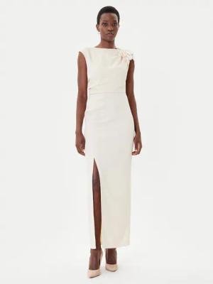 Rinascimento Abendkleid CFC0020094002 Beige Slim Fit