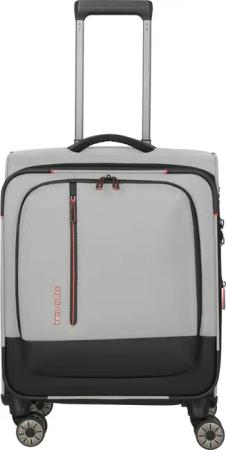 Travelite Crosslite - 4-Rollen-Kabinentrolley S 55 cm erw. (natur)