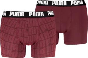 PUMA Boxershorts "PUMA MEN LOGO PRINT BOXERS 2P", (2er Pack), elastischer Logobund, ohne Eingriff