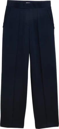 TOM TAILOR Damen Loose Straight Scuba Hose, blau, Uni, Gr. 38/32