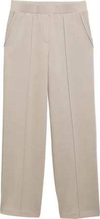 TOM TAILOR Damen Loose Straight Scuba Hose, grau, Uni, Gr. 40/30