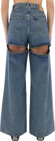 The Attico - Long Denim Jeans - Größe 26 - blau