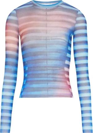 Jean Paul Gaultier - Air Print Mesh Long Sleeve Shirt - Größe S - bunt