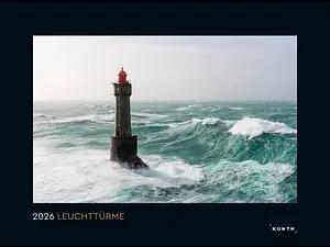KUNTH Monats-Wandkalender Leuchttürme 2026
