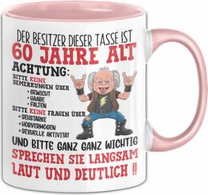Trendation Tasse 60. Geburtstag Tasse Geschenk