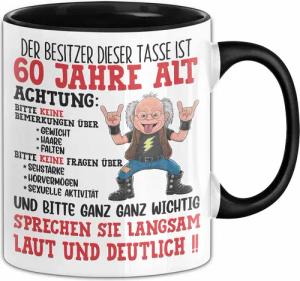 Trendation Tasse 60. Geburtstag Tasse Geschenk