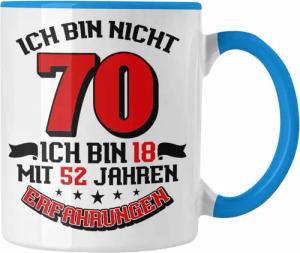 Trendation Tasse Tasse 70. Geburtstag Geschenkidee