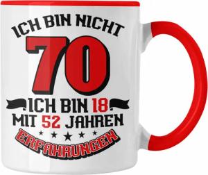 Trendation Tasse Tasse 70. Geburtstag Geschenkidee