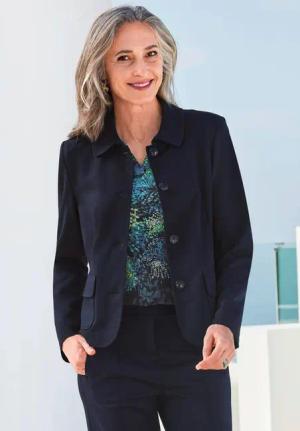 GOLDNER Outdoorjacke Leichte Jacke mit Stehkragen