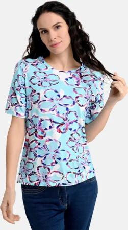 BICALLA T-Shirt Shirt mit Blüten-Print in