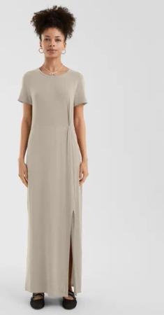 QS Maxikleid Jerseykleid aus Viskosmix
