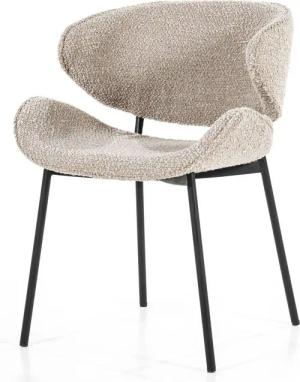 Maison ESTO Esszimmerstuhl ALENA Vierfußstuhl Bouclé