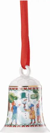 Hutschenreuther Christbaumschmuck Weihnachtsglocke 25, Porzellanglocke limitiert,