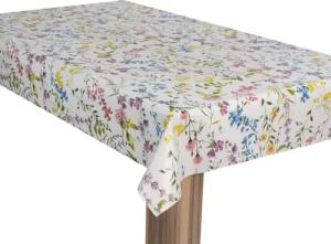 laro Tischdecke Wachstuch-Tischdecke Gartentischdecke Blumen Mix